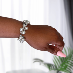 Image of the Pearl Cluster Bracelet.